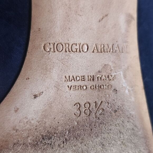 Giorgio Armani Suede Leather Flats - Picture 8 of 10